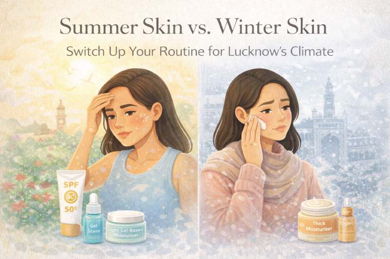 Summer vs. winter skincare in Lucknow