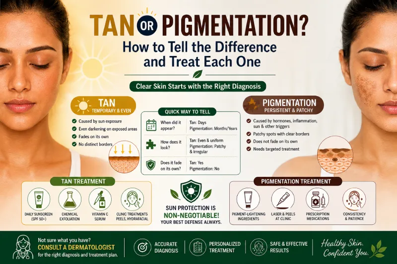 Tan vs pigmentation how to tell