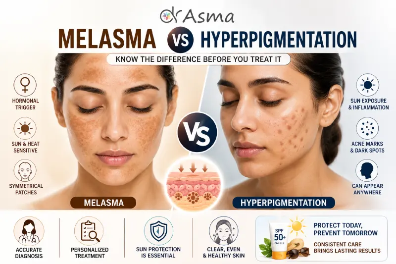 Melasma vs Hyperpigmentation: How to Tell the Difference and Treat Each One