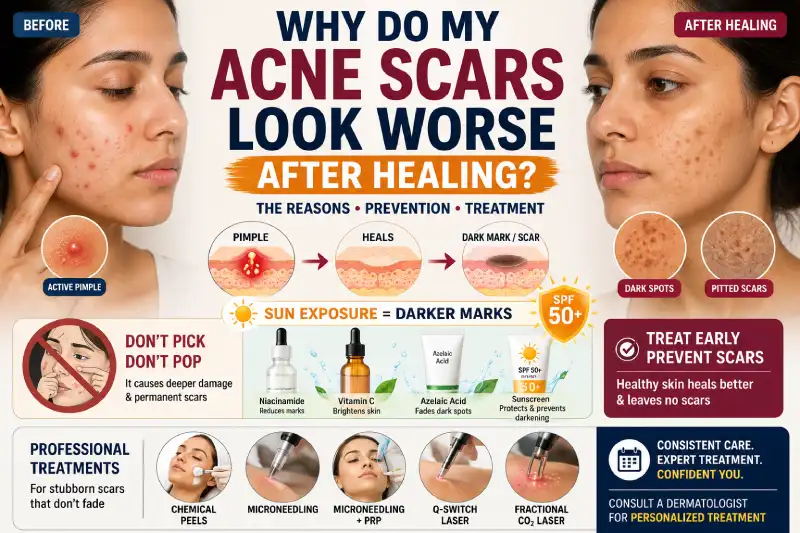 Why Do My Acne Scars Look Worse After Healing?