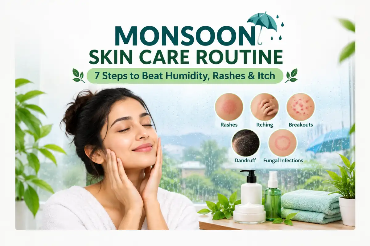Monsoon Skin Care Routine: 7 Steps to Beat Humidity, Rashes & Itch